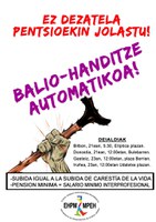 Pentsioen eguneratzea eskatzeko manifestazioetan parte hartzera deitu dituzte herriko pentsionistak