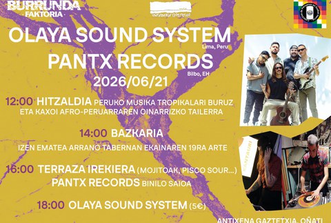 Peruko musika eta kultura oinarri dira Gaztetxean domekan ospatuko den egun osoko jaian