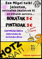 San Miel Txiki jaietan jasotako erantzun ona publikoki eskertu du Hotz Oñati taldeak