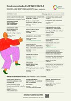 Urtarrilaren 25a arteko epea dago Jabetze Eskolaren negu-udaberriko ikastaroetan izena emateko