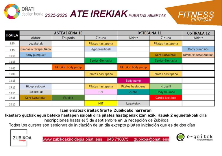 Ate irekiak