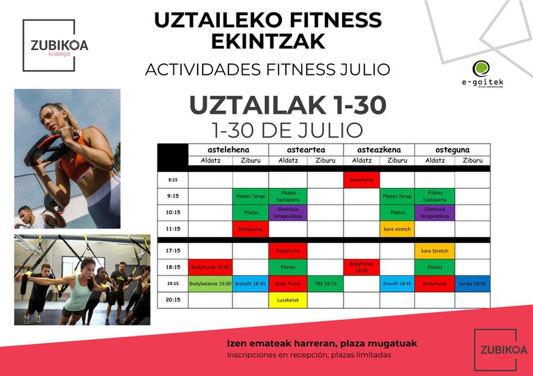 Fitness uztaila
