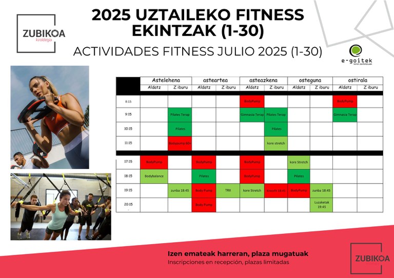 Fitness uztaila