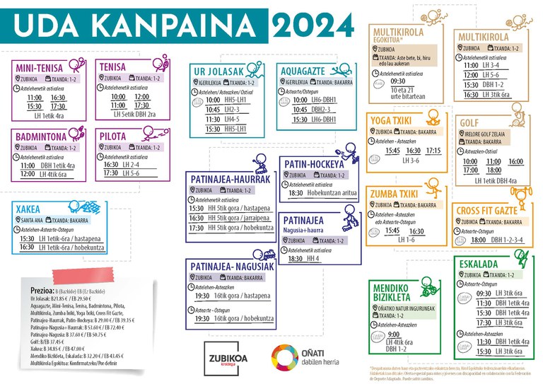Uda kanpaina-Kirol eskaintza 2024